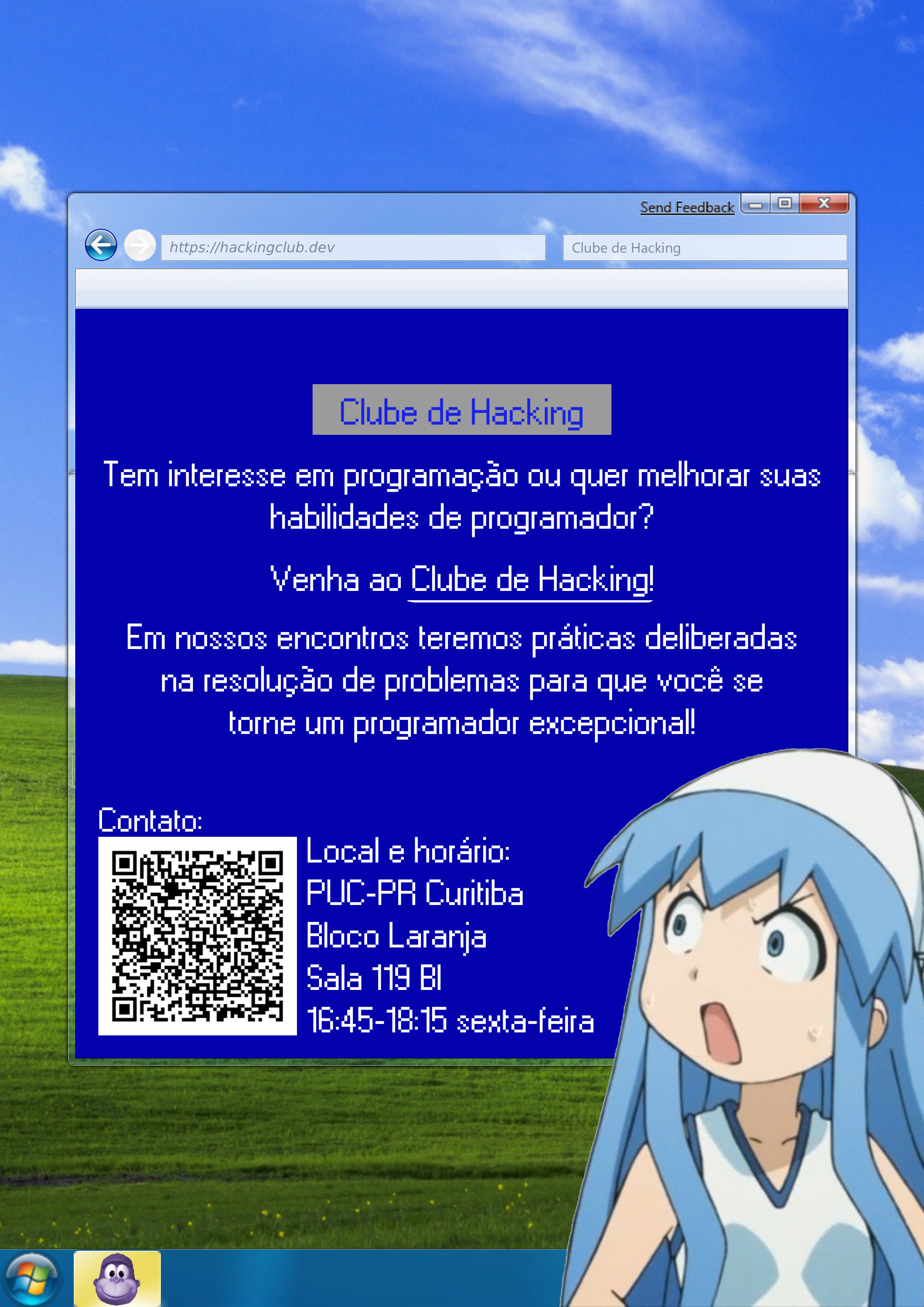 Panfleto Clube de Hacking PUCPR